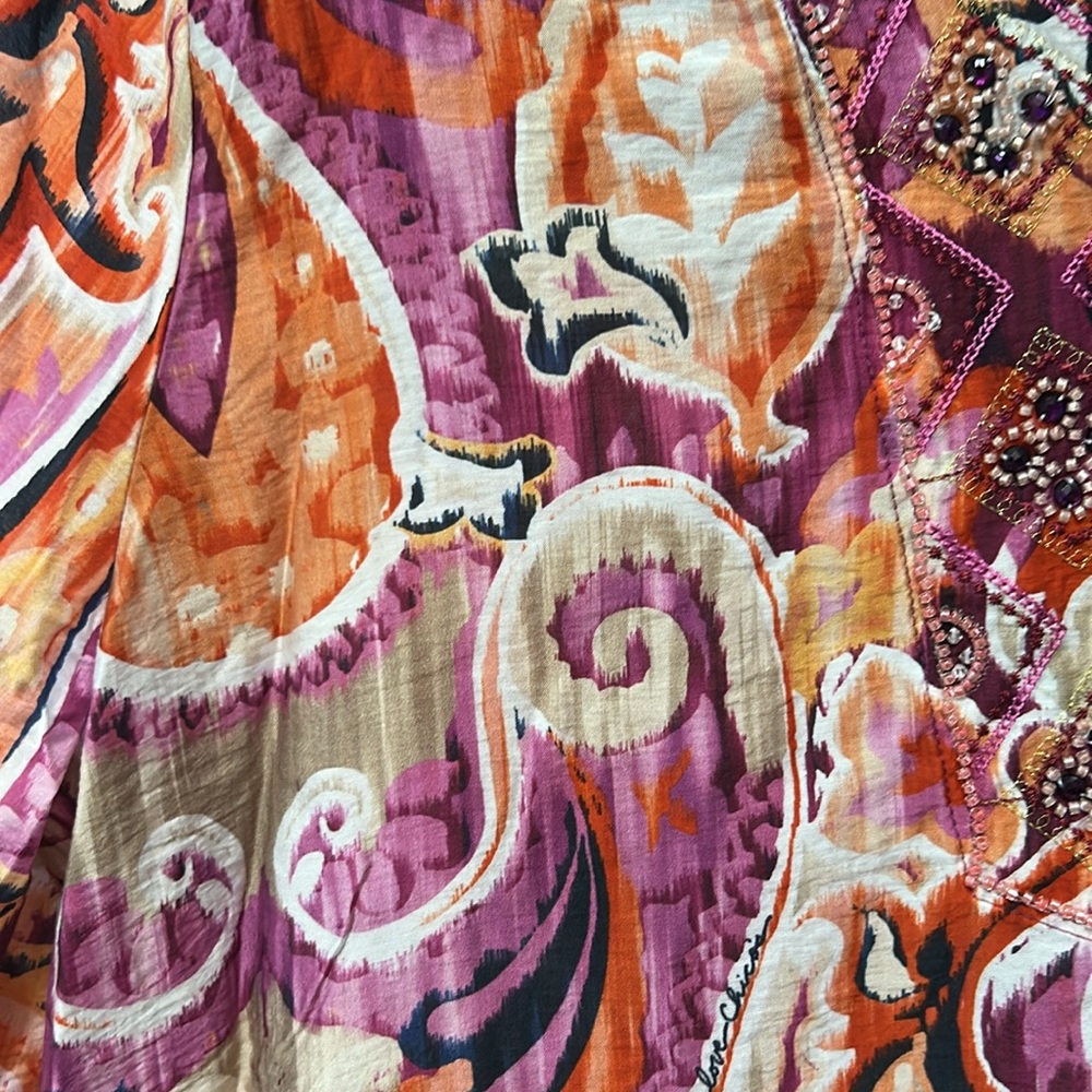 Chico's Watercolor Stunning lightweight tunic - Picture 8 of 16